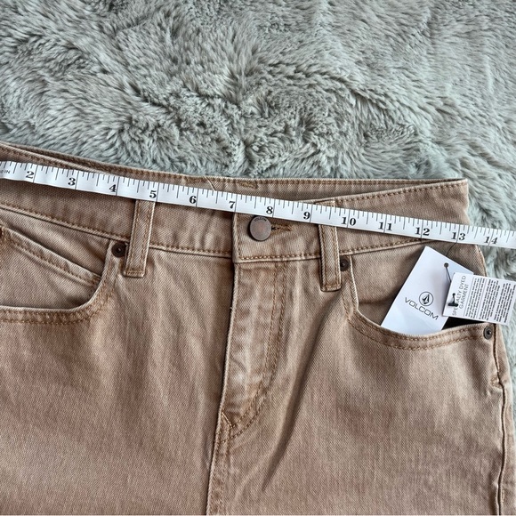 Volcom Straight Leg Jean - High Rise - in Mocha - Picture 6 of 11